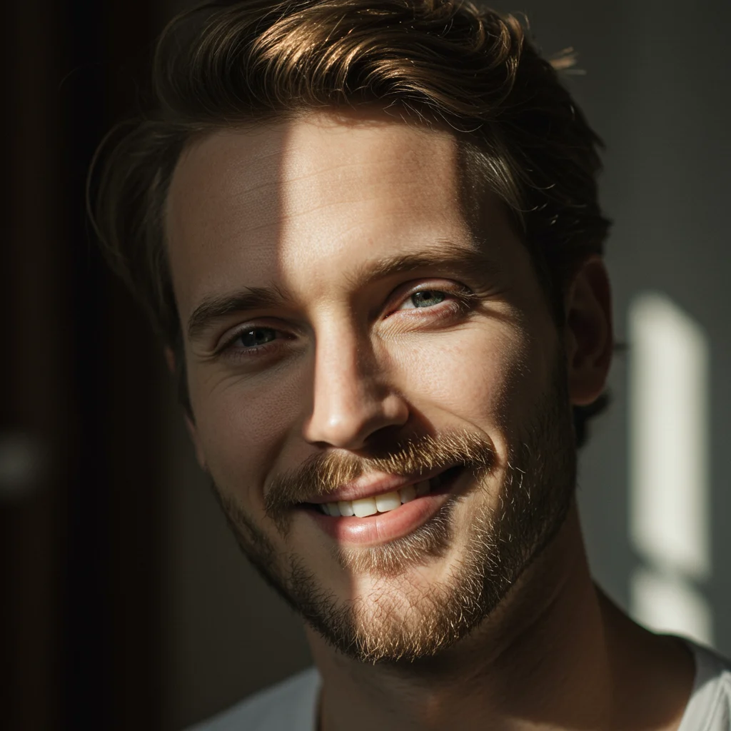 A portrat of a young nurse standing in the hospital hallway, posing for the camera