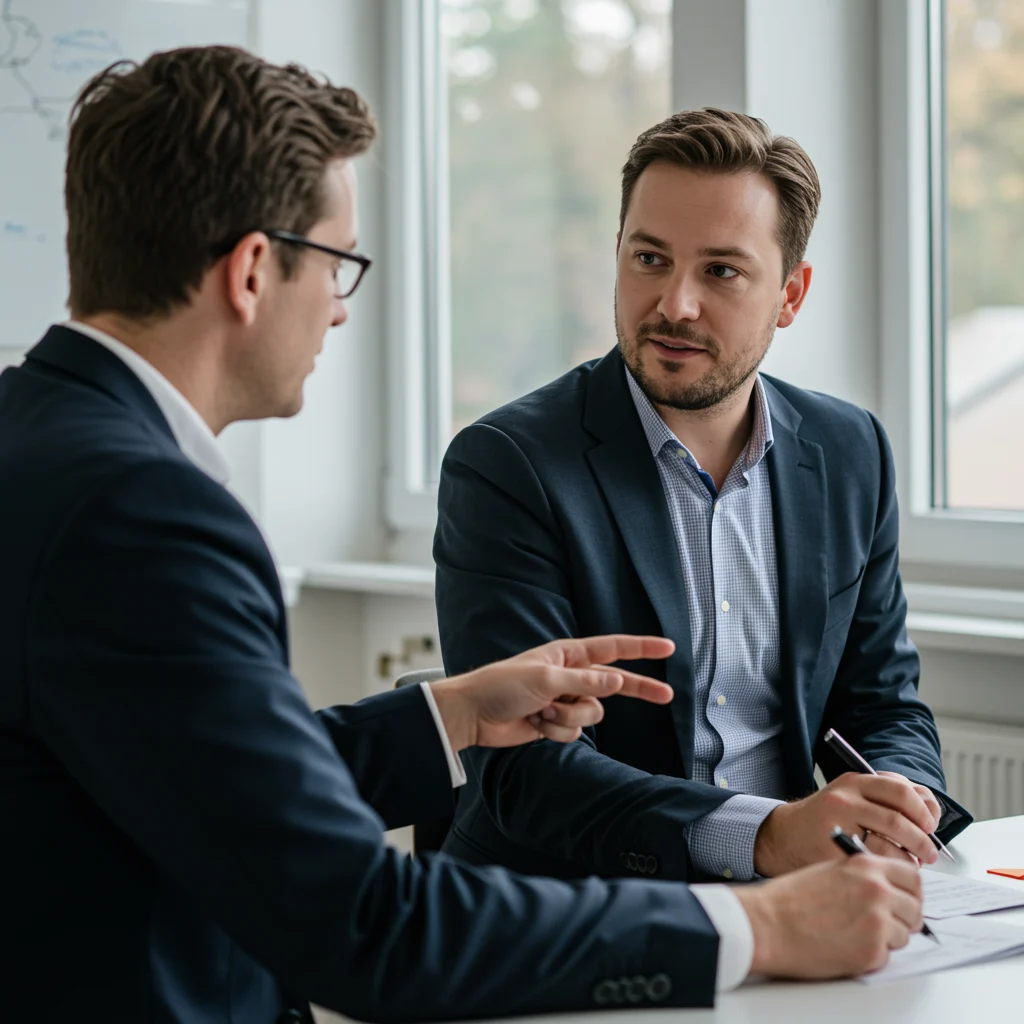 A candid portrait of a nurse sitting at a desk, reading some reports